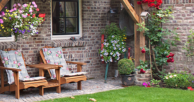 Terrasse des Bed & Breakfast Piekoo Belloo B&B Piekoo Belloo Weert