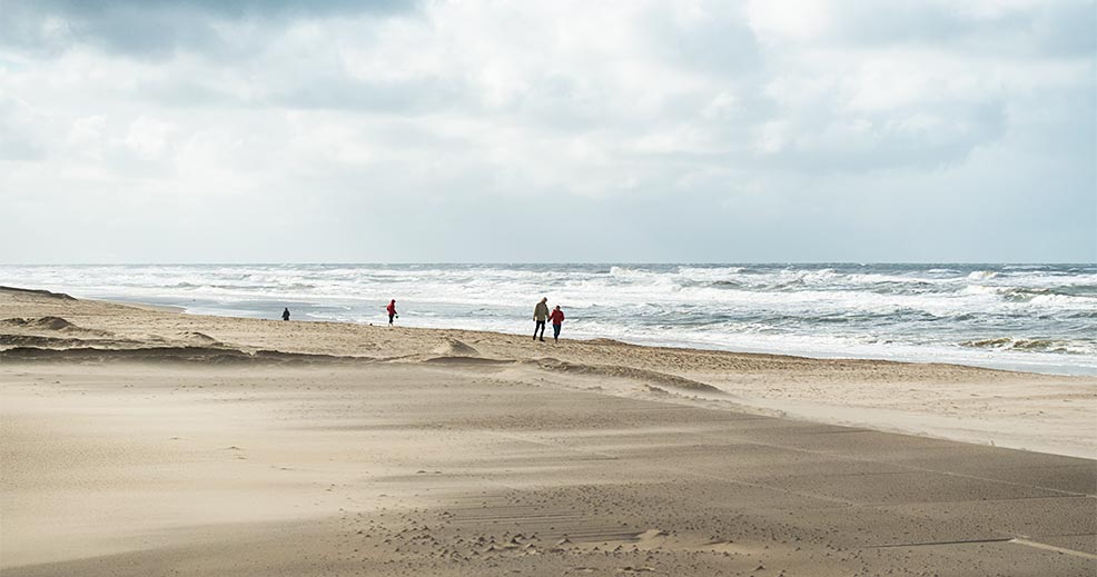 Strand Katwijk im Herbst
