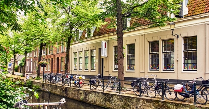 Mit dem Rad auf Besuch bei Mondrian in Amersfoort