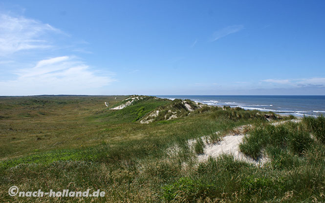 Vlieland, Dünen und Meer